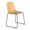 Silla Maarten plástico con base de acero. Mobilario ideal para interiores.