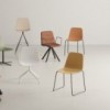 Silla Maarten plástico con base de acero. Mobilario ideal para interiores.