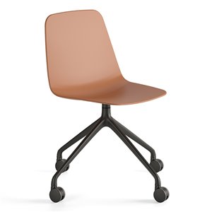 Silla Maarten base giratoria con ruedas Viccarbe ideal para oficinas.