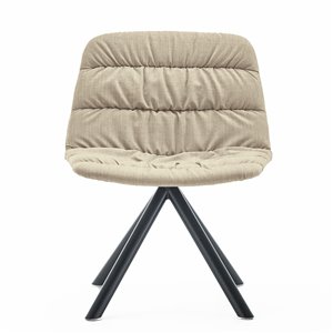 Butaca Maarten Lounge giratoria metal de Viccarbe. Mobilario moderno para contract.
