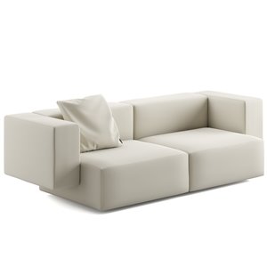 Sofá elegante Step de Viccarbe. Mobilario moderno para interiores.