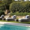 Mesa auxiliar tejida Heritage de Point. Muebles de exterior jardín terraza.