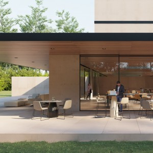 Silla Maarten tapizada. Mobilario moderno ideal para exteriores. Diseño moderno con confort.