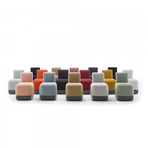 Silla Season de Viccarbe. Mobilario tapizado moderno para contract. Ideal para uso exterior.