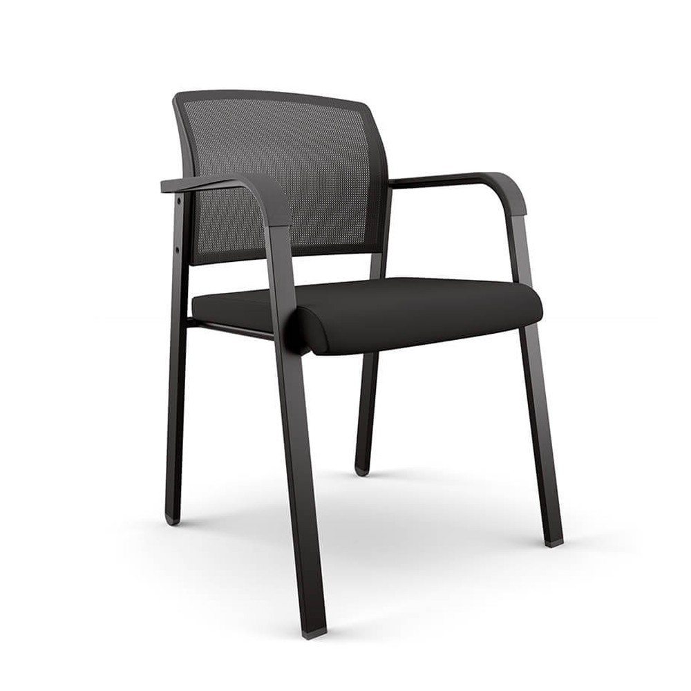 Silla confidente de acero Miró C de Sidiz. Sillas para oficinas y despachos.