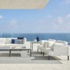 Mesa rincón Long Island de Point. Muebles de exterior jardín terraza.