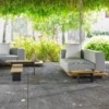 Mesa de centro Pal de Point. Muebles de exterior jardín terraza.