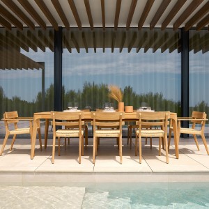 Sillón comedor Paralel de Point. Muebles de exterior jardín terraza.
