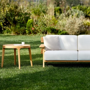 Mesa rincón Paralel de Point. Muebles de exterior jardín terraza.