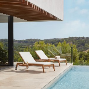 Tumbona Paralel de Point. Muebles de exterior jardín terraza.