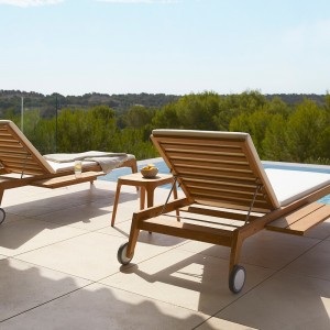 Tumbona Paralel de Point. Muebles de exterior jardín terraza.
