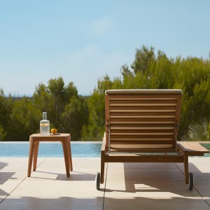 Tumbona Paralel de Point. Muebles de exterior jardín terraza.