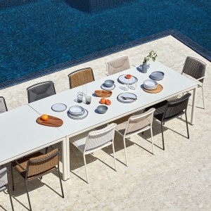Sillón comedor Summer Point. Muebles de exterior jardín terraza.