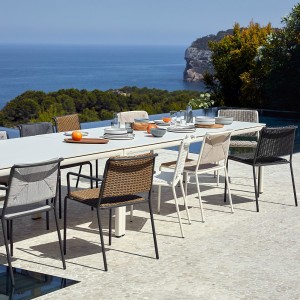 Sillón comedor Summer Point. Muebles de exterior jardín terraza.
