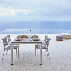 Sillón comedor Summer Point. Muebles de exterior jardín terraza.