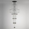 Lámpara de suspensión Wireflow Chandelier de Vibia. Iluminación interior.