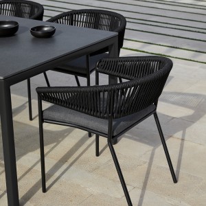 Sillón comedor Weave de Point. Muebles de exterior jardín terraza.