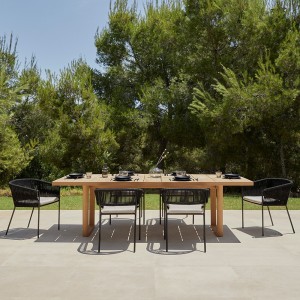 Sillón comedor Weave de Point. Muebles de exterior jardín terraza.