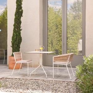 Sillón comedor Weave de Point. Muebles de exterior jardín terraza.