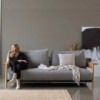 Sofá cama matrimonio Malloy wood de Innovation Living tapizado de alta calidad.