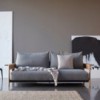 Sofá cama matrimonio Malloy wood de Innovation Living tapizado de alta calidad.