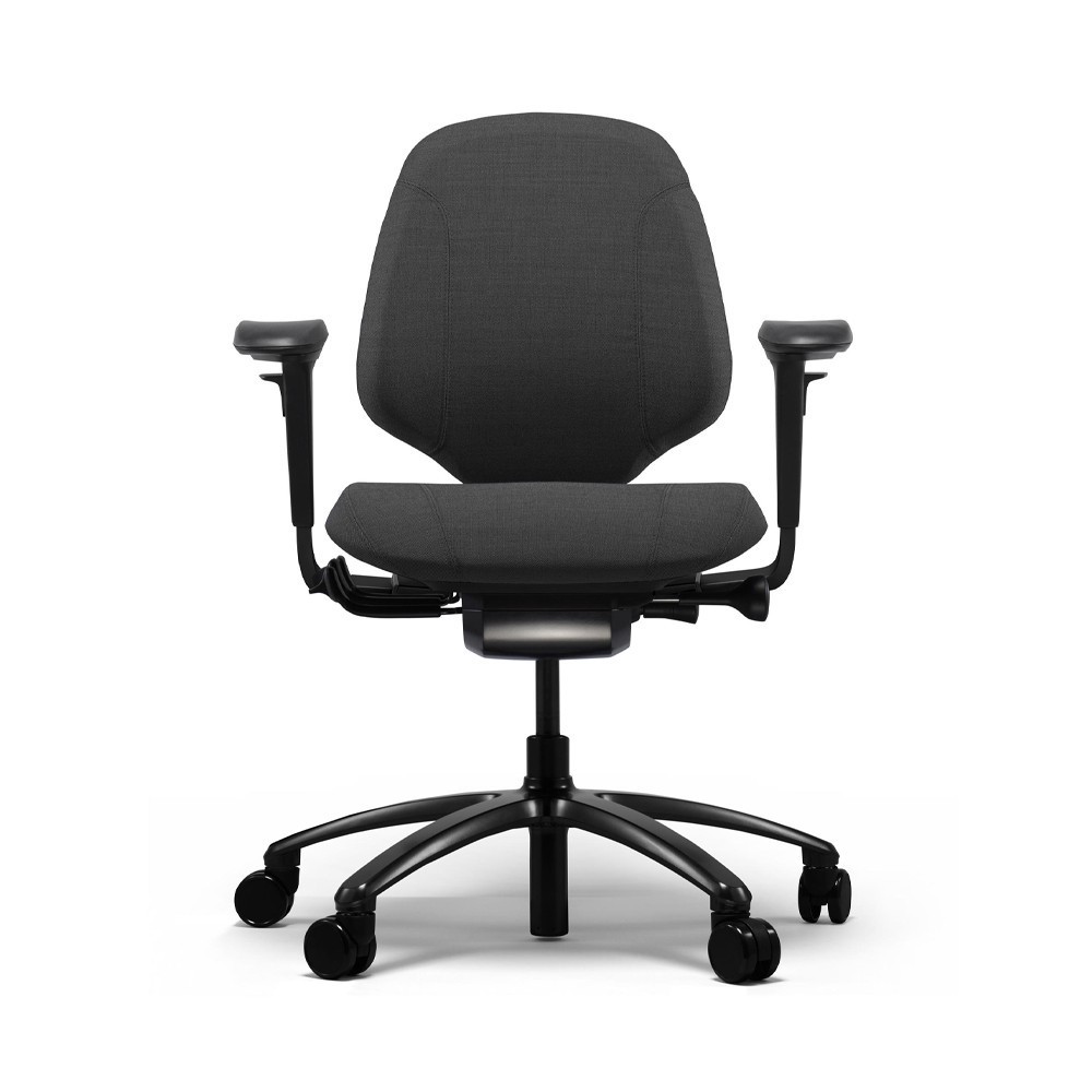 Silla Mereo 200 Negro de RH Sillas. Sillas oficina. Sillas de ruedas.