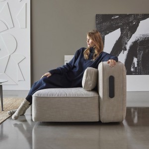Sofá cama matrimonio Yonata de Innovatión Living de diseño para salón.