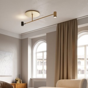 Lámpara plafón Melanocetusde Contardi ideal para la cabecera de la cama.