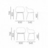 Sillón Babila XL Acero de Pedrali. Sillones de diseño. Sillones modernos de salón.