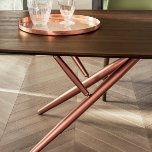Mesa Bridge de Bontempi.  Mesas fijas o extensibles modernas de diseño italiano.