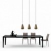 Mesa Chef Extensible Cristal de Bontempi. Mesas extensibles de diseño italiano.