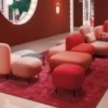 Pouf Buddy de Pedrali. Poufs tapizados de diseño. Poufs modernos para salón.