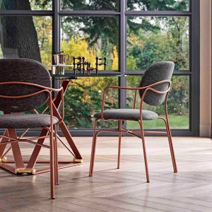 Mesa Delta Redonda 130 de Bontempi. Mesas fijas modernas de diseño italiano.