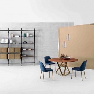 Mesa Delta Redonda 130 de Bontempi. Mesas fijas modernas de diseño italiano.