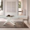 Mesa Artistico Extensible Cristal de Bontempi. Muebles modernos italianos.