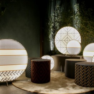 Lámpara suelo Babu Tribal exterior Contardi con diseño elegante, vanguardista y moderno.