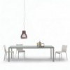 Mesa Dublino Cristal de Bontempi. Mesas extensibles modernas de diseño.