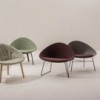 Butaca Adell Tapizado de Arper. Sillones y sillas de diseño contemporáneo.