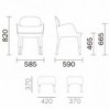 Sillón Ester 690 de Pedrali. Sillones modernos para hogar y contract.