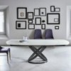 Mesa Fusion Redondeada Extensible de Bontempi. Mesas extensibles de diseño italiano.