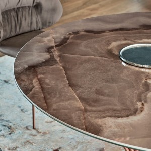 Mesa Fusion Redonda de Bontempi. Mesas redondas modernas de diseño italiano.