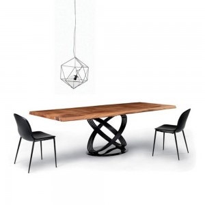Mesa Fusión Rectangular Cerámica/Mármol de Bontempi. Mesas modernas de diseño italiano.
