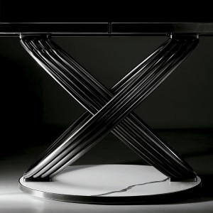 Mesa Fusion Rectangular Madera de Bontempi. Mesas de diseño italiano.