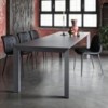 Mesa Genio Extensible Cristal de Bontempi. Mesas extensibles modernas de diseño.
