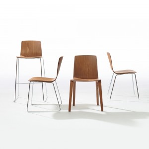 Silla Aava madera patas Arper. Sillas modernas ideales para estudio.