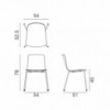 Silla Aava madera patas Arper. Sillas modernas ideales para estudio.