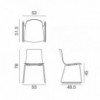Silla Aava madera patín Arper. Sillas modernas de diseño para hogar.
