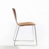 Silla Aava madera patín Arper. Sillas modernas de diseño para hogar.