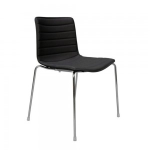 Silla Catifa 46 tapizada patas Arper. Diseño moderno para contract.