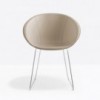 Sillón Gliss 930 de Pedrali. Sillas de diseño moderno. Sillones de cuero.